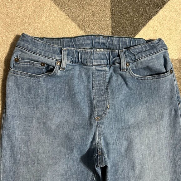 L.L. Bean Pull-on Bean Flex Skinny Leg Favorite Fit Jeans Women's Size 10 - Picture 2 of 8